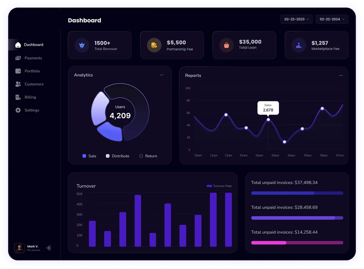 American Haul Express Dashboard